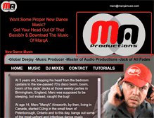 Tablet Screenshot of marqamusic.com